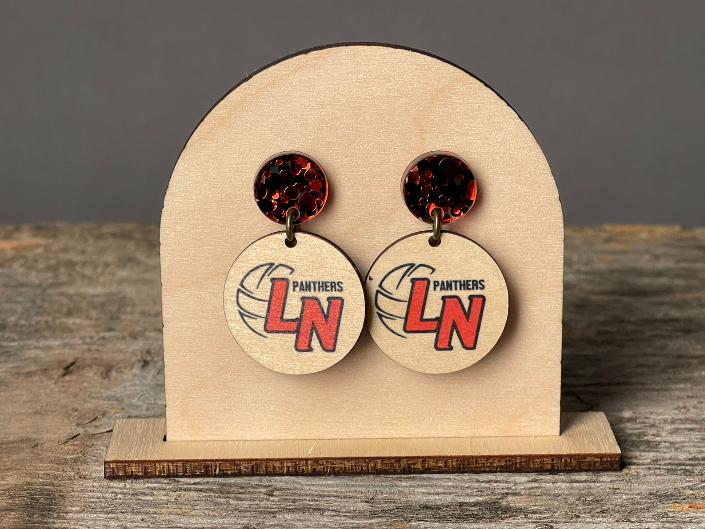 Lakeville North Volleyball dangle earrings