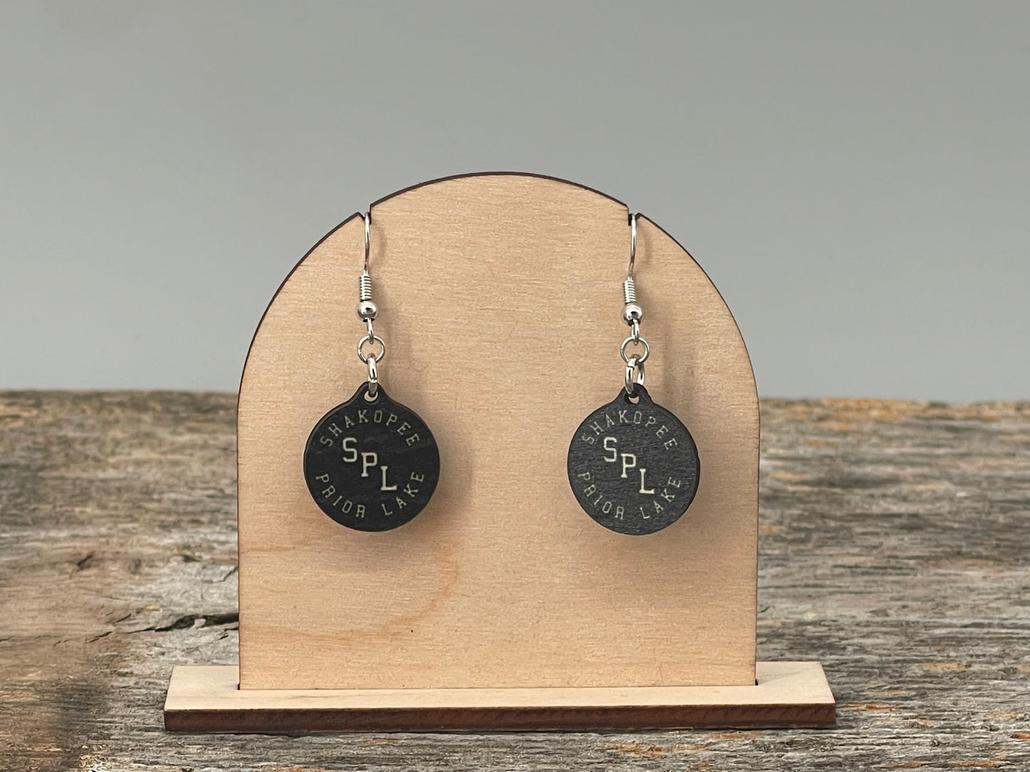 SPL Hockey Circle Dangle Earrings