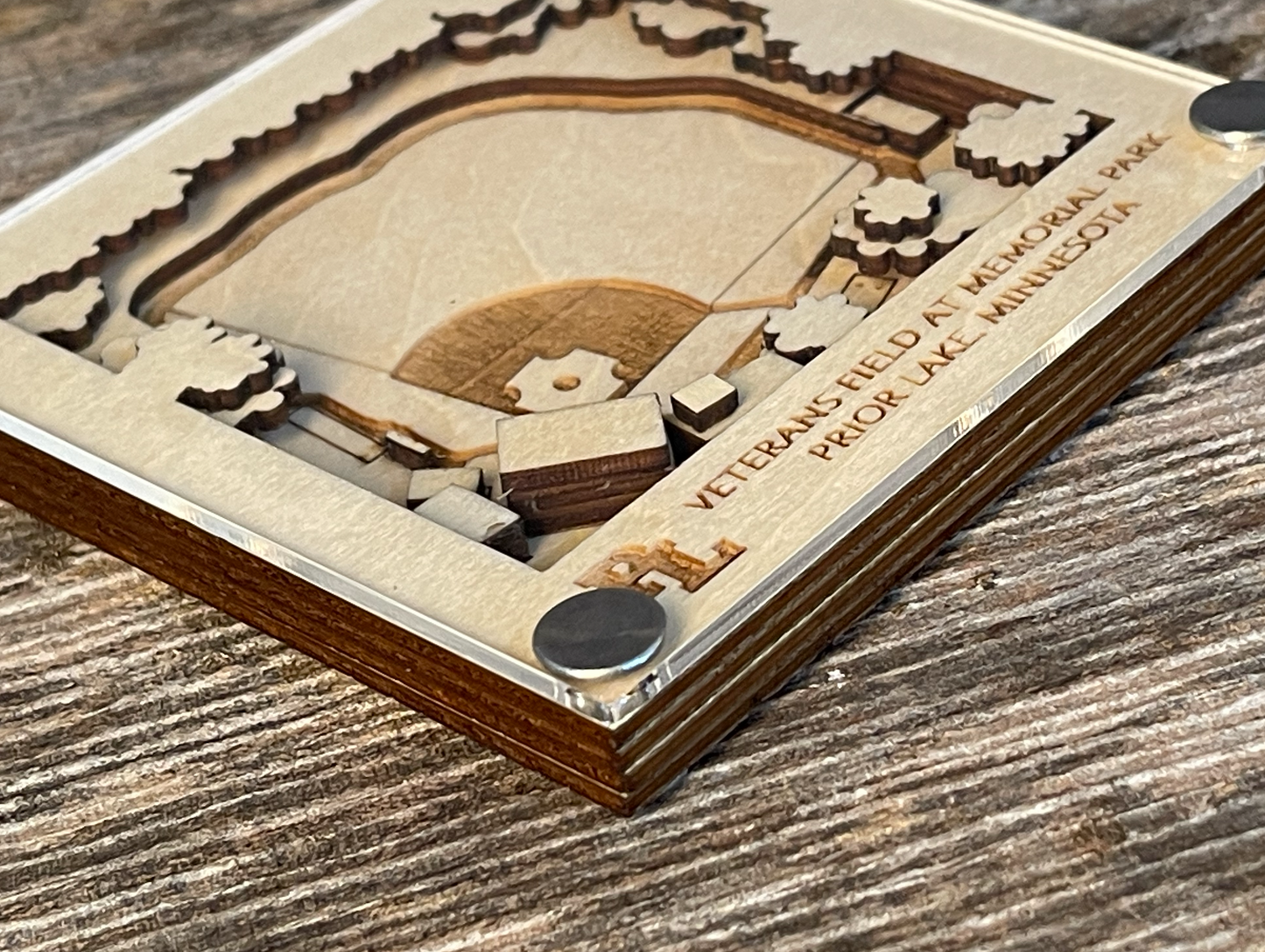 Prior Lake Baseball Memorial Stadium Coasters (Set of 2)