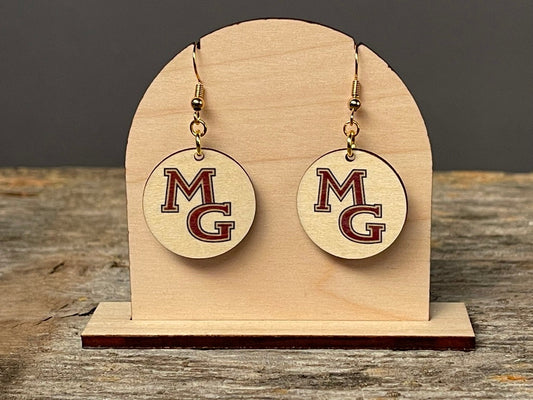 Maple Grove MG Dangle earrings
