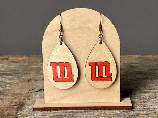 Lakeville North Teardrop dangle earrings