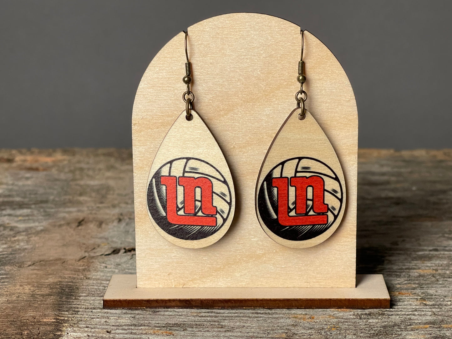 Lakeville North Volleyball dangle earrings