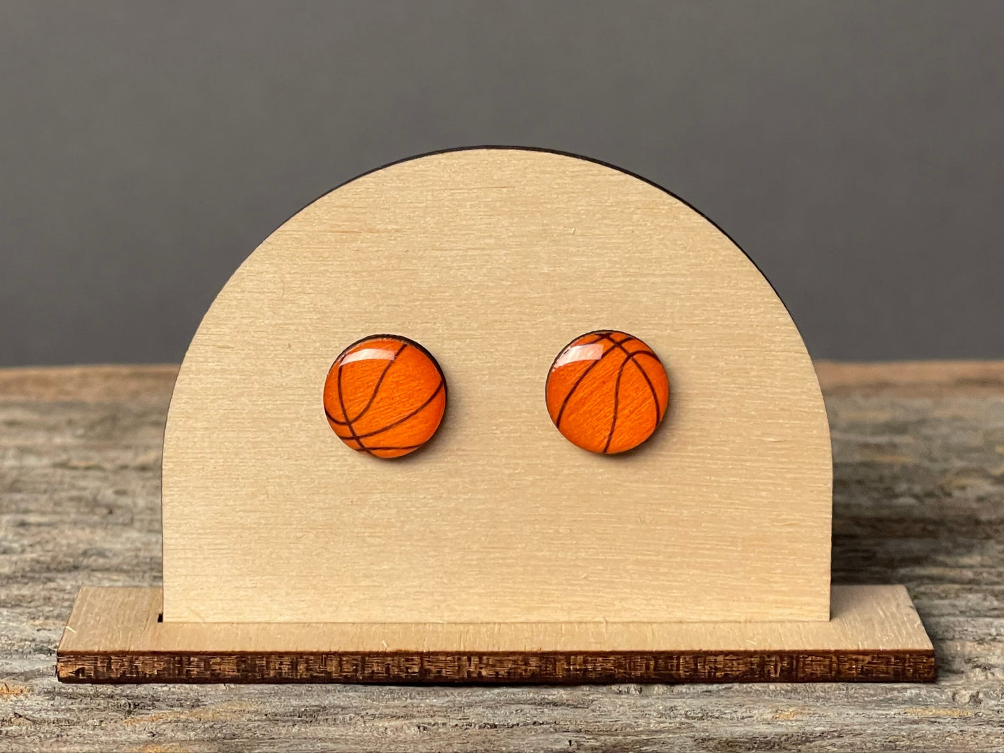 Basketball Stud Earrings