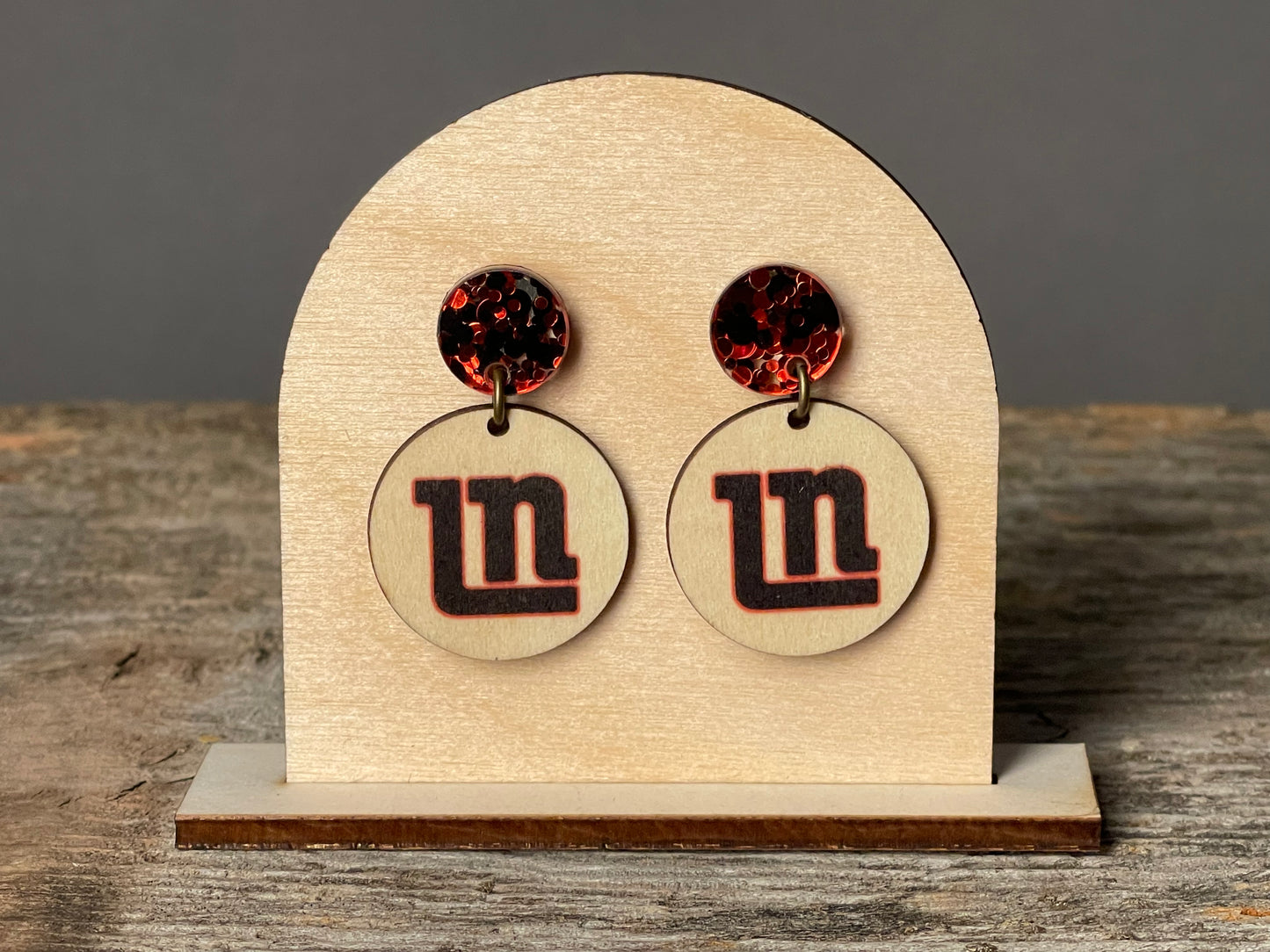 Lakeville North Circle dangle earrings
