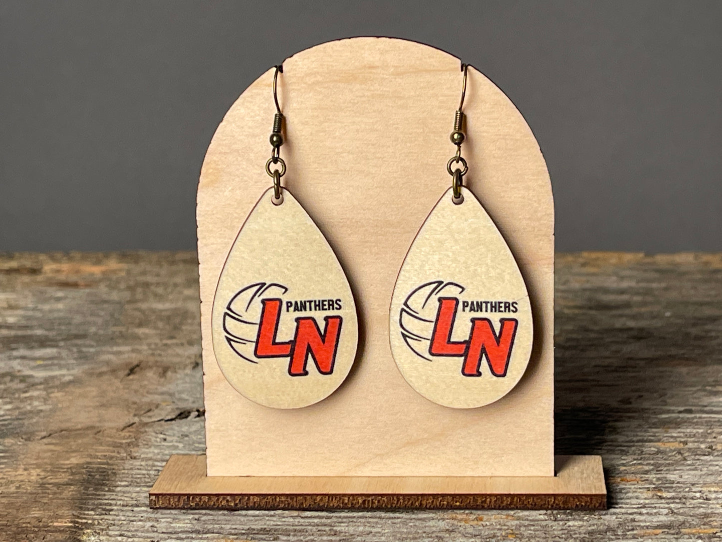 Lakeville North Volleyball dangle earrings