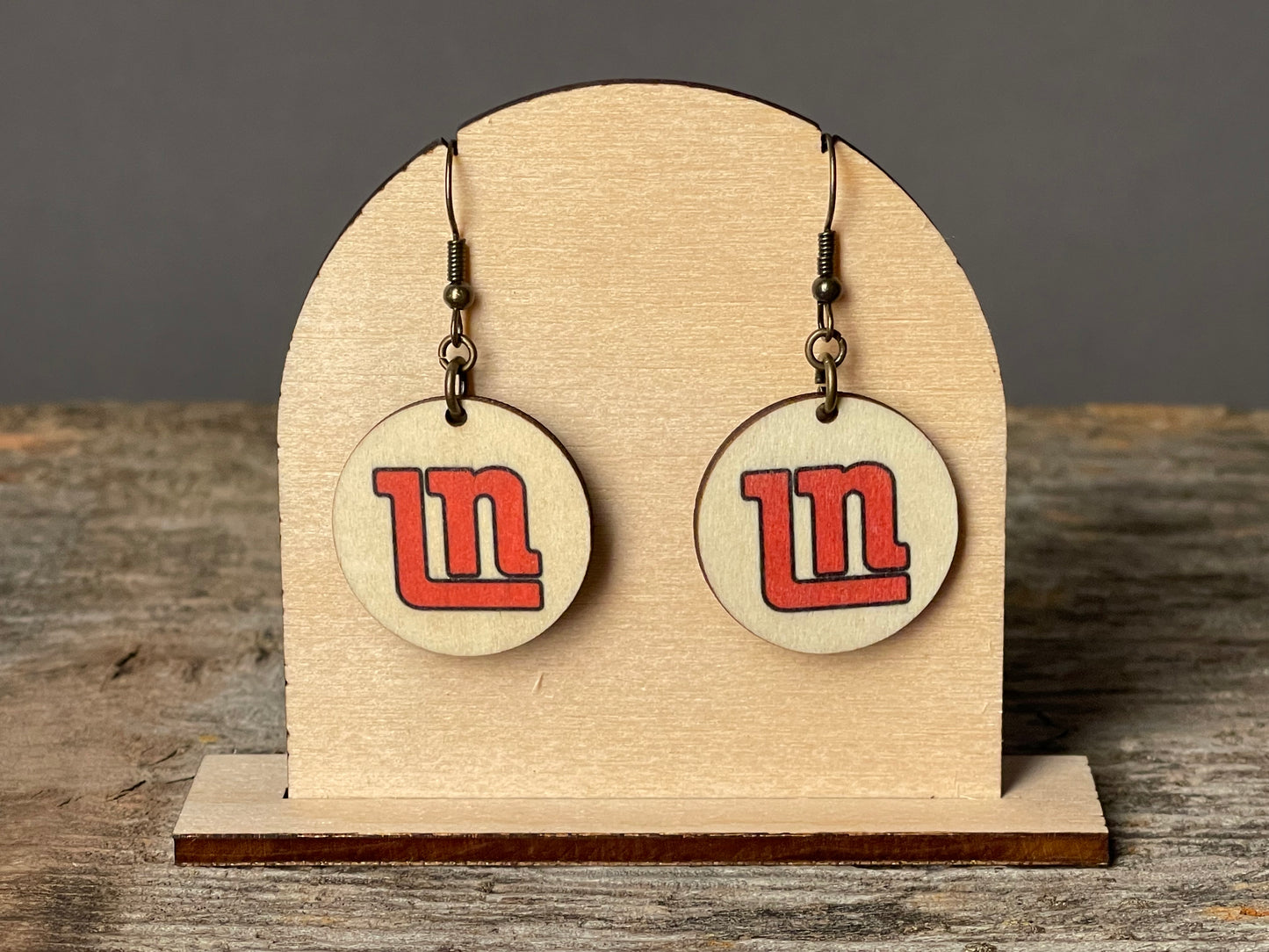 Lakeville North Circle dangle earrings