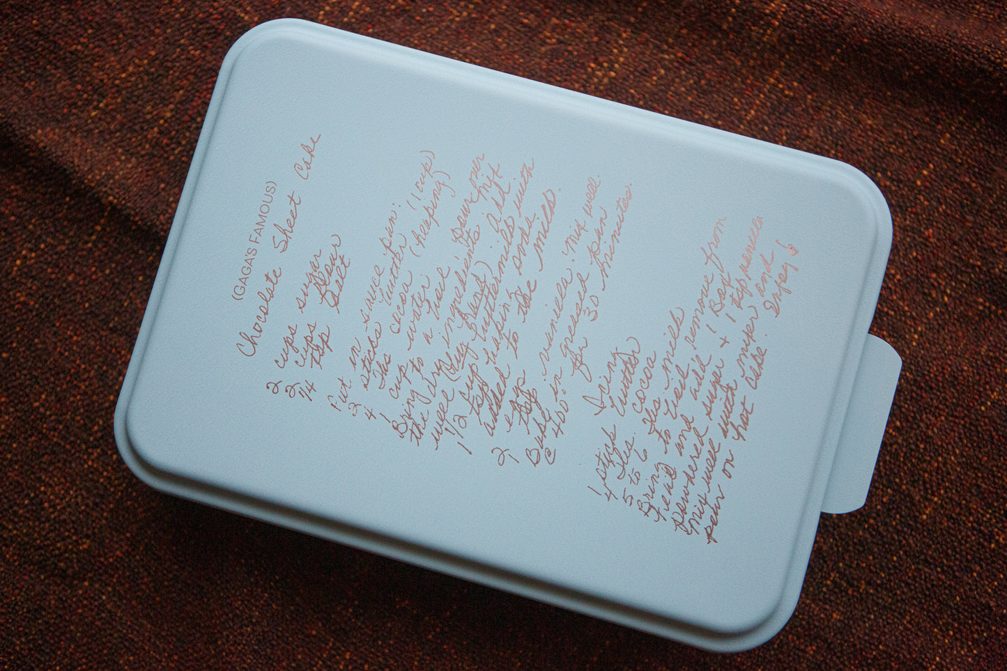 Engraved Cake Pan