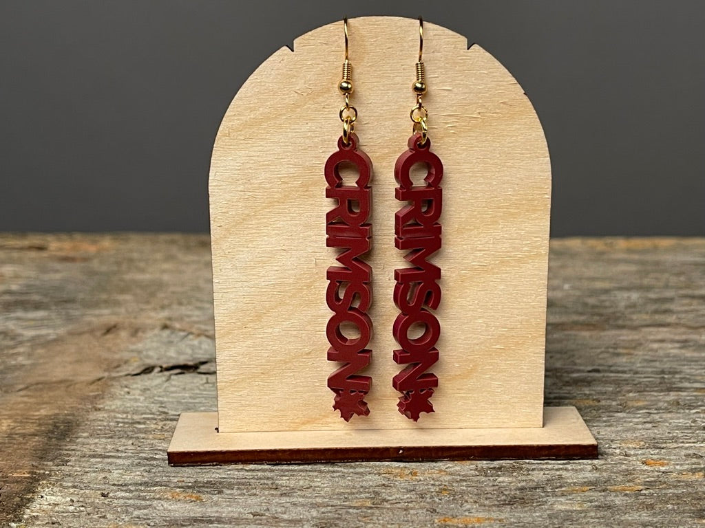 Word Dangle earrings