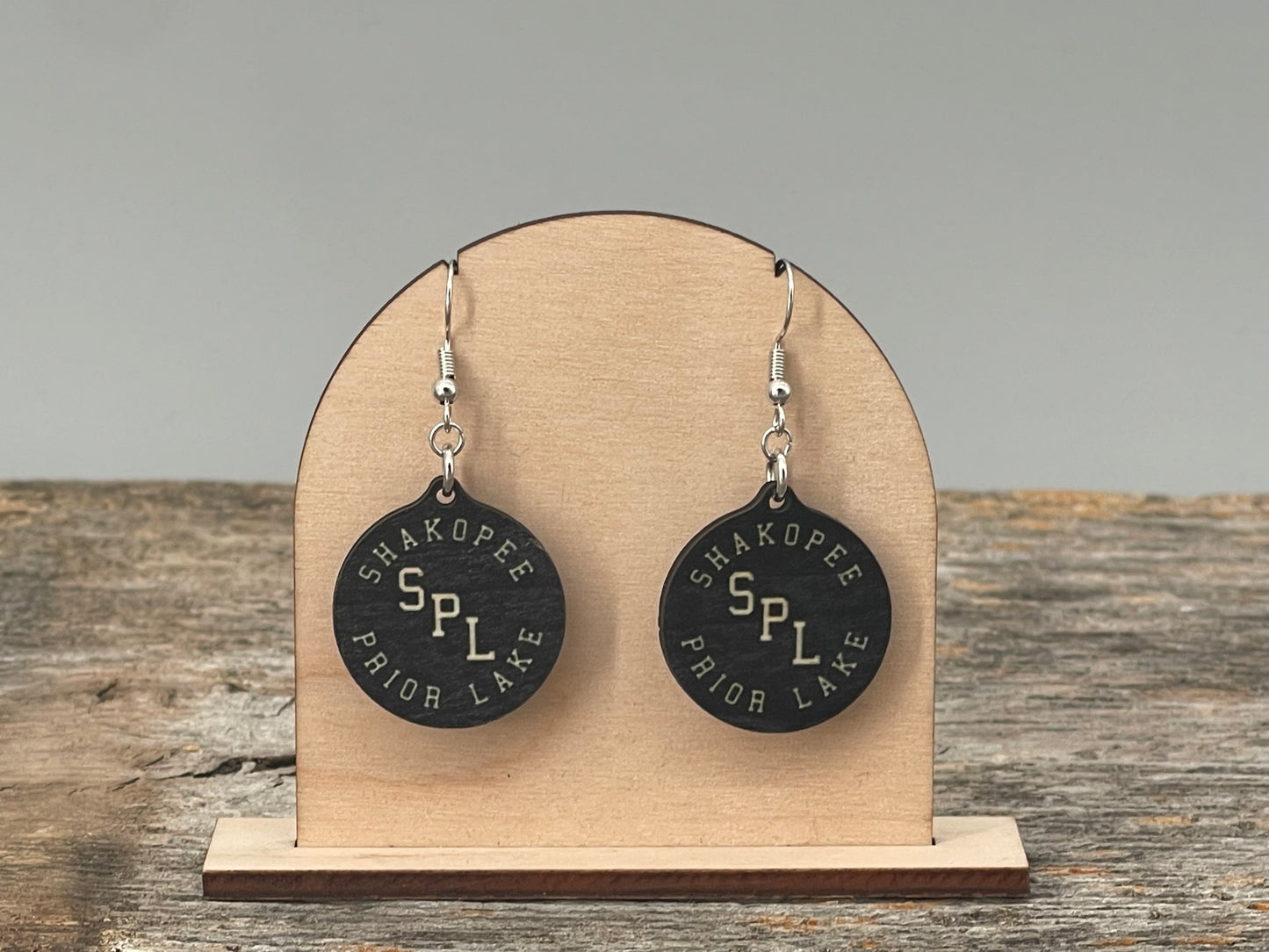 SPL Hockey Circle Dangle Earrings