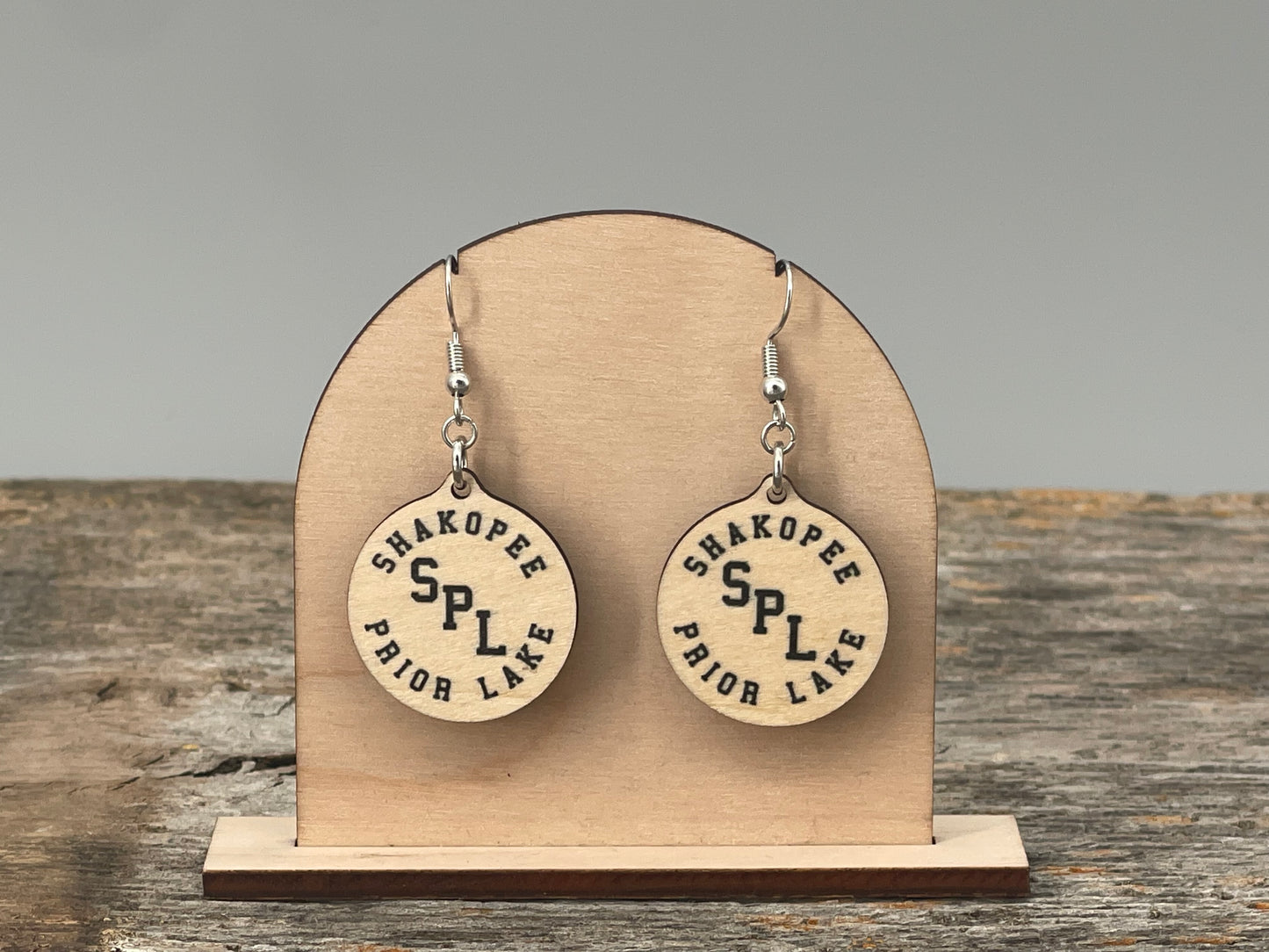 SPL Hockey Circle Dangle Earrings