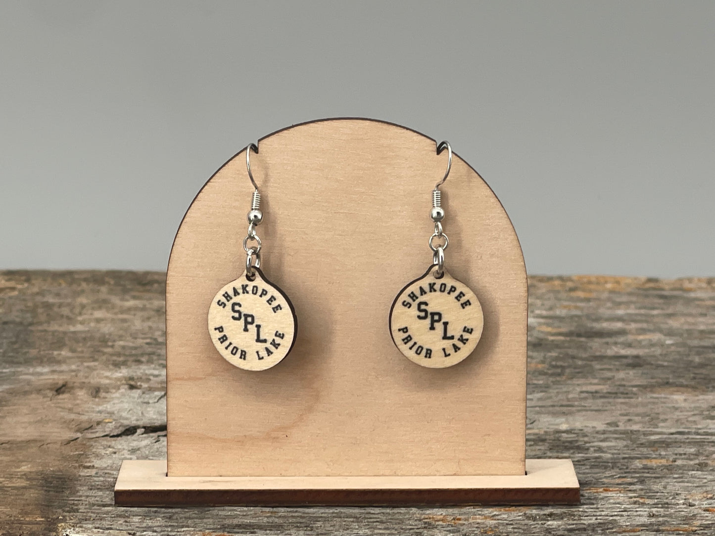 SPL Hockey Circle Dangle Earrings