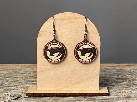 Shakopee Hockey dangle earring