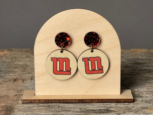 Lakeville North Circle dangle earrings