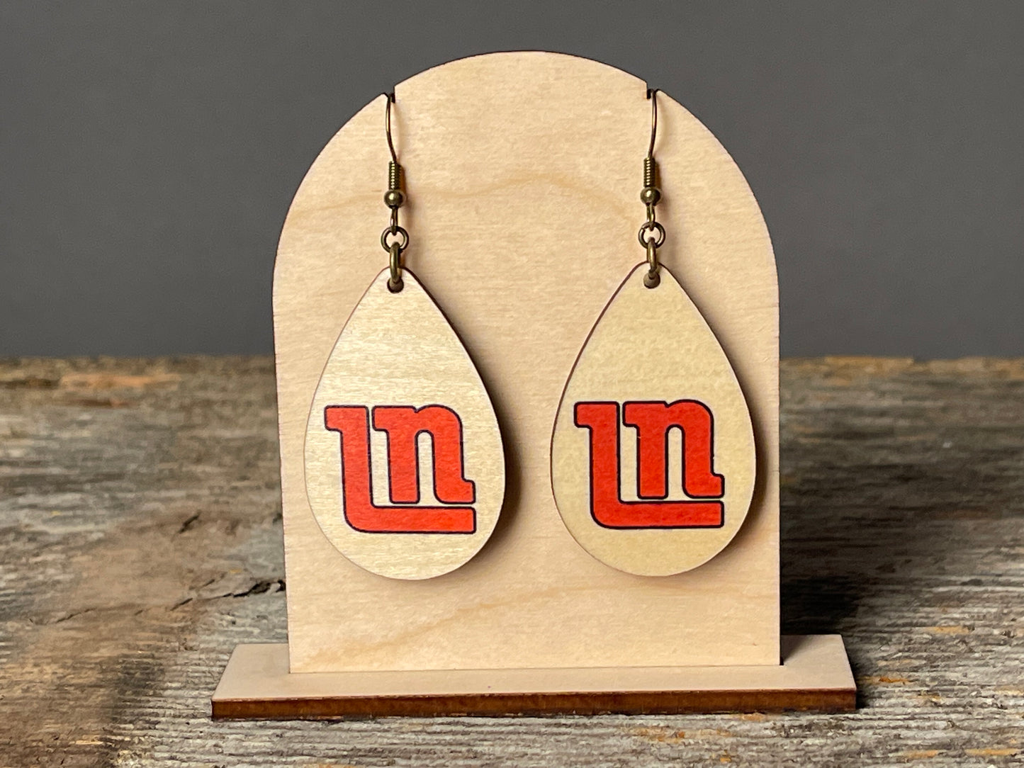 Lakeville North Teardrop dangle earrings