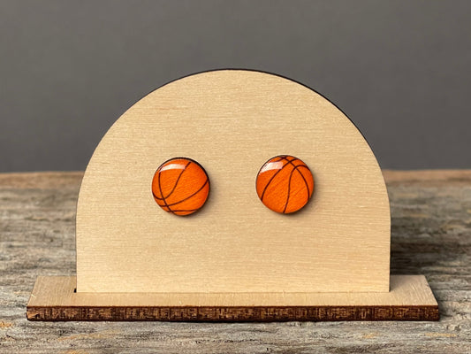 Basketball Stud Earrings