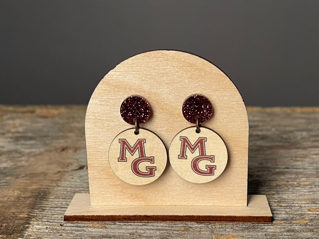 Maple Grove Circle Dangle earrings