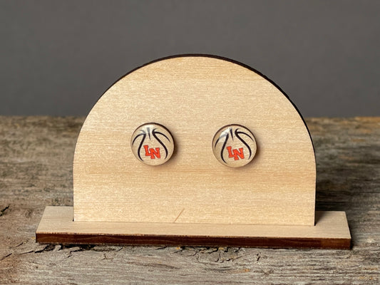 Lakeville North Basketball stud earrings