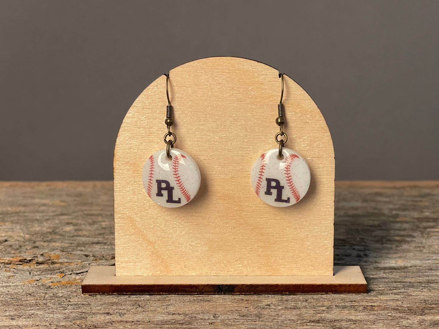 Prior Lake Baseball dangle earrings