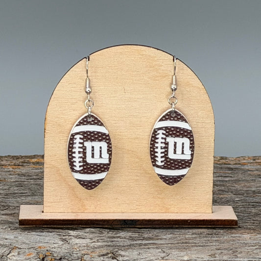 LN Football dangle earrings