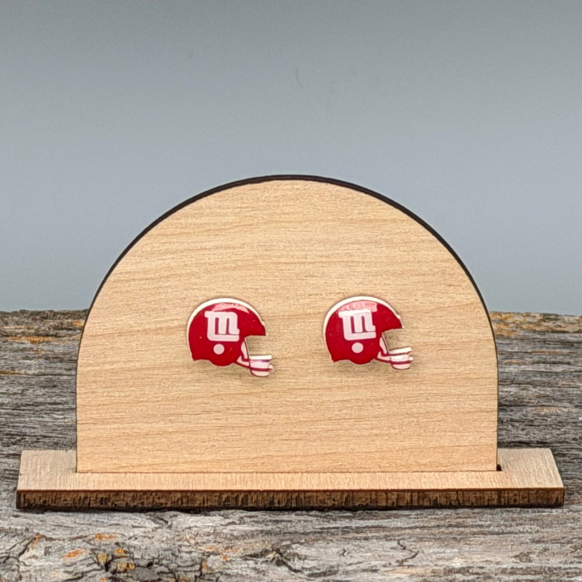 LN Football Helmet Stud Earrings
