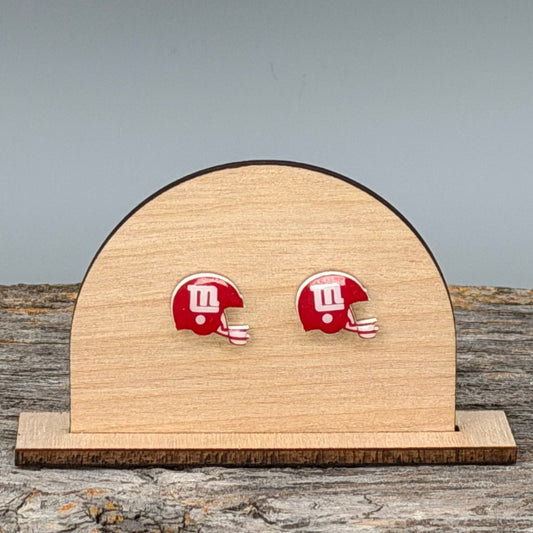 LN Football Helmet Stud Earrings